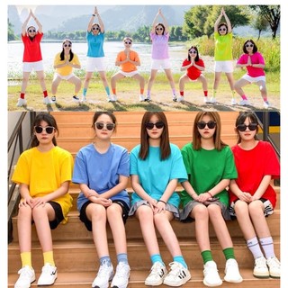 (tặng tất cùng màu)Áo thun đi biển nhiều màu, áo phông đồng phục, áo đồng phục nhà hàng, áo nhóm team