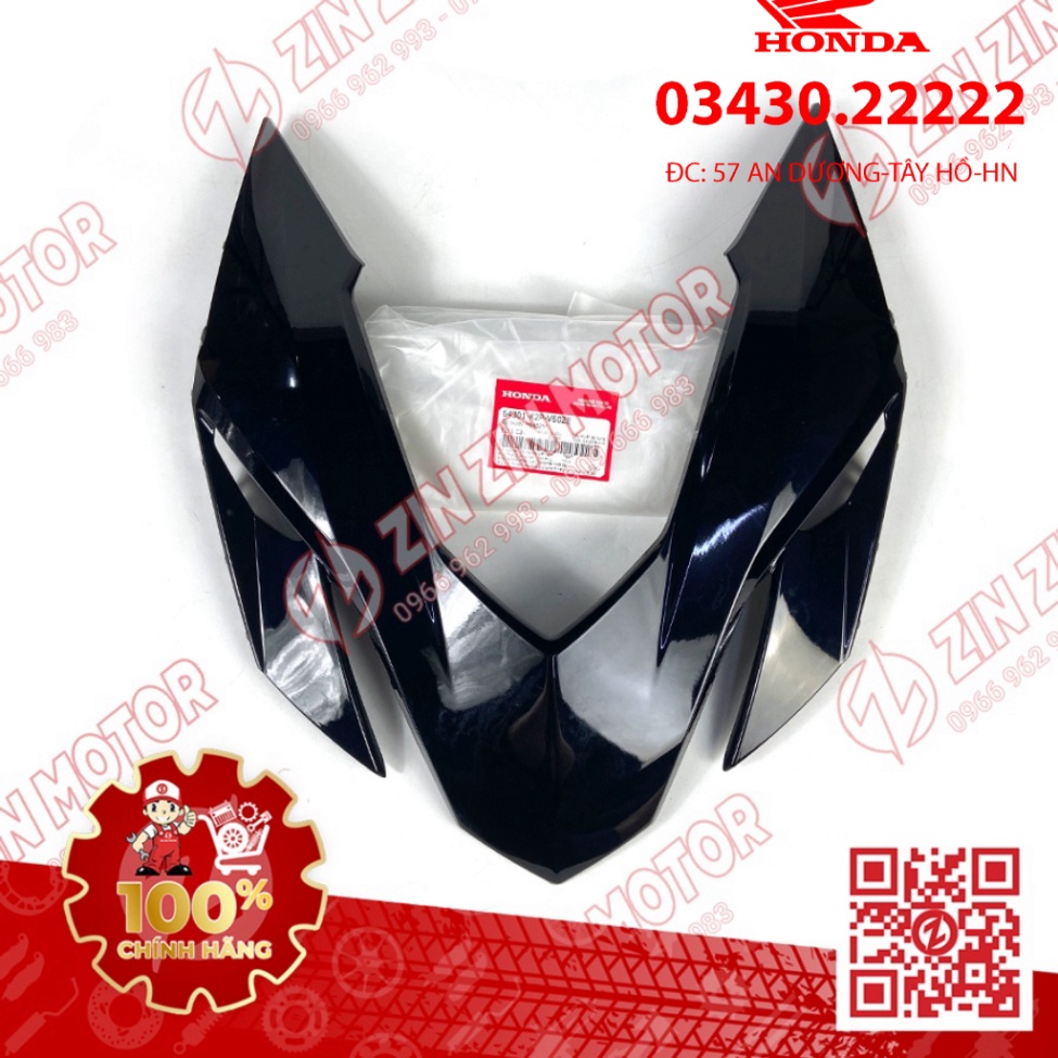 V Nạ, Ốp Mặt Nạ Trước Winner X V3 2022+ Đủ Màu 64301-K2P-V60ZB, 64301-K2P-V60ZG, 64301-K2P-V60ZA Chính Hãng