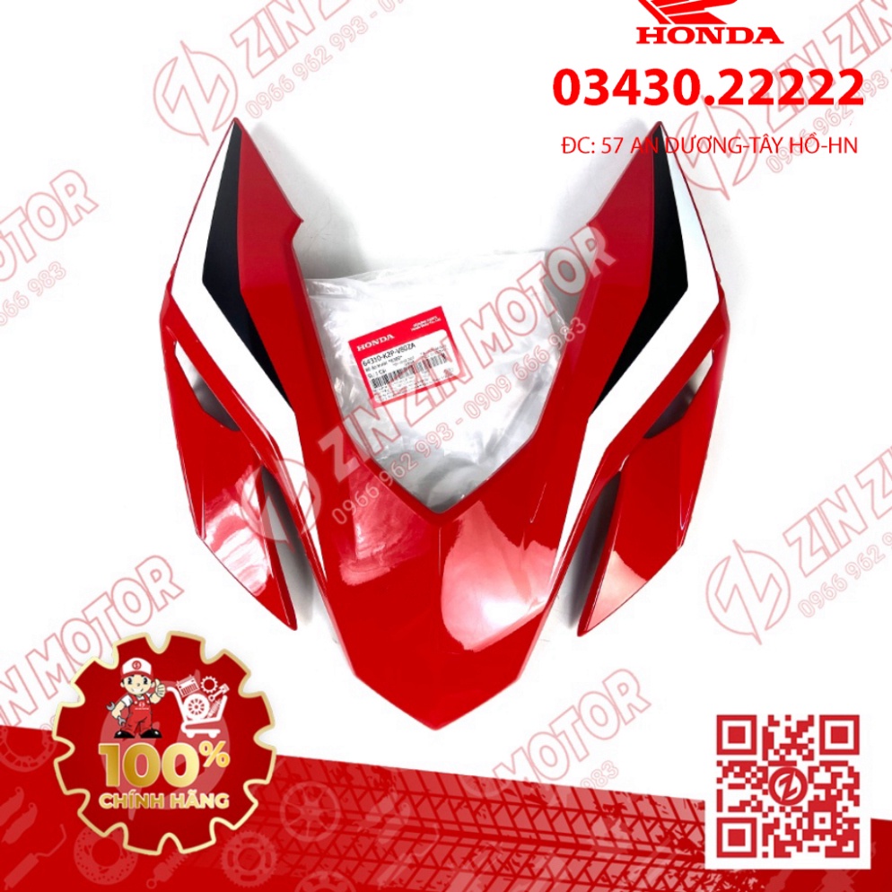 V Nạ, Ốp Mặt Nạ Trước Winner X V3 2022+ Đủ Màu 64301-K2P-V60ZB, 64301-K2P-V60ZG, 64301-K2P-V60ZA Chính Hãng