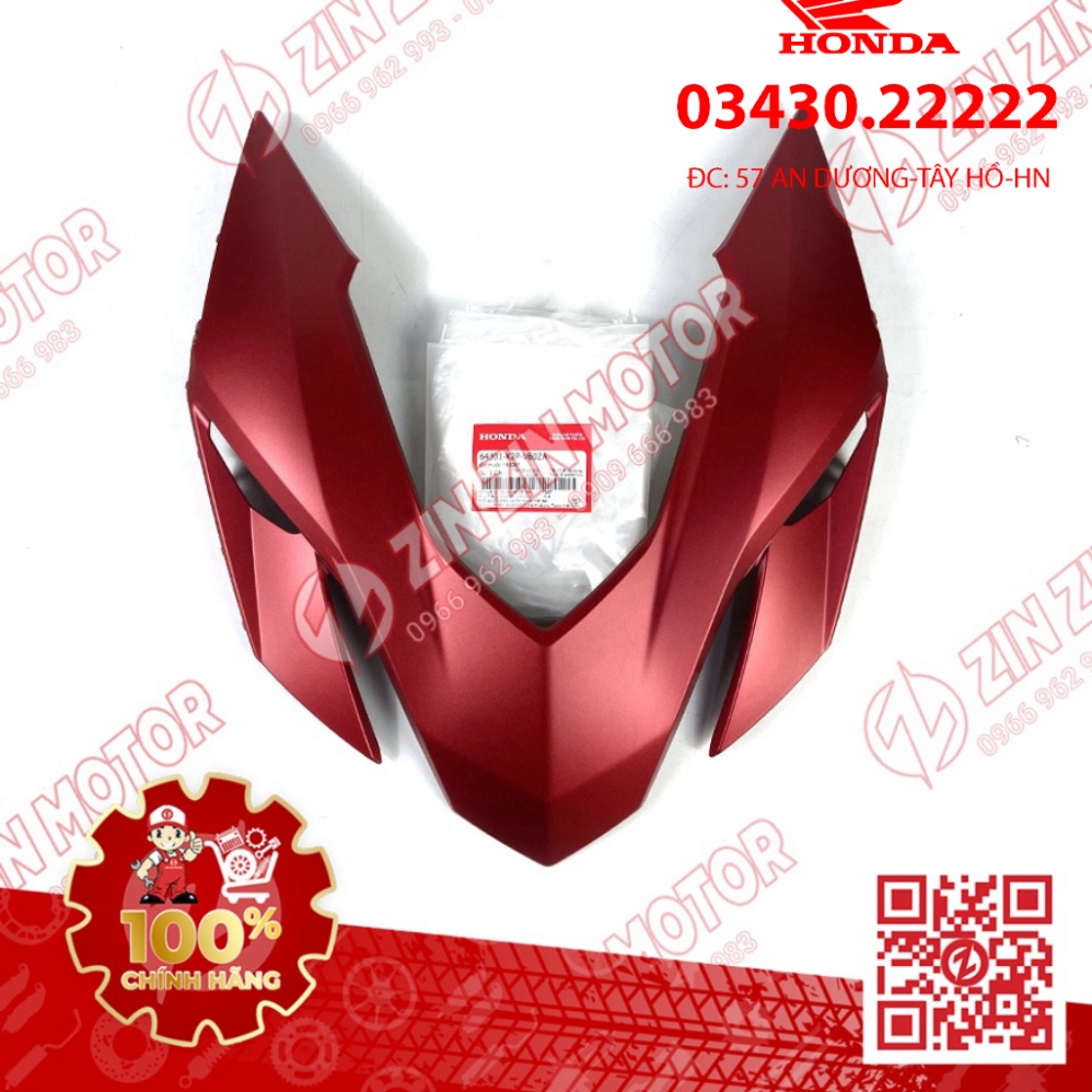 V Nạ, Ốp Mặt Nạ Trước Winner X V3 2022+ Đủ Màu 64301-K2P-V60ZB, 64301-K2P-V60ZG, 64301-K2P-V60ZA Chính Hãng