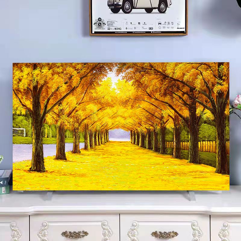 Trang chủ TV Bìa/55 Inch Ultra Thin LCD Display Bìa 32 Inch/42 Inch/43 Inch Bắc Âu in mẫu Desktop Mount 50 Inch bề mặt phẳng cong Universal/TV bụi Bìa