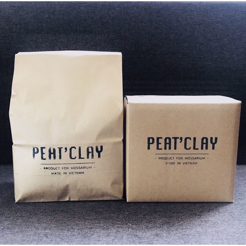 Đất kết dính Peat'clay làm tường rêu dùng cho terrarium và bán cạn