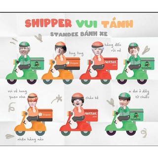 Standee tượng nhựa mica bánh xe bts 8cm