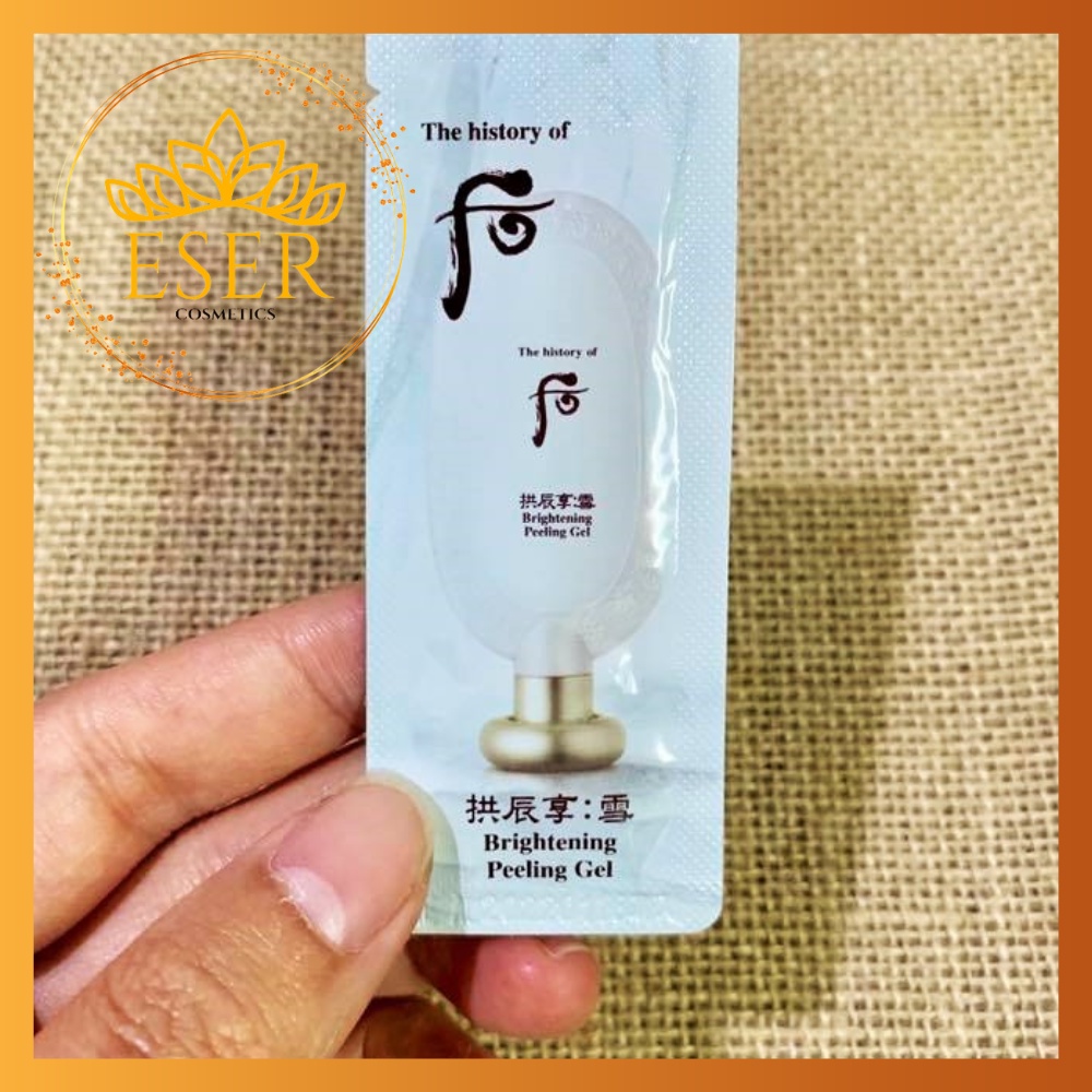 Gói Sample kỳ tẩy da chết dưỡng trắng Whoo - Brightening Gel 1ml _ESERsample