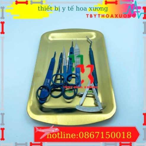 Bộ Dụng Cụ Nhấn Mí Thẩm Mỹ Cán Vàng Xanh Cao Cấp