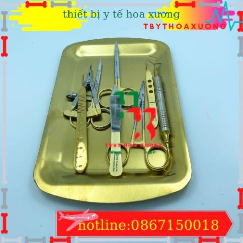 Bộ Dụng Cụ Nhấn Mí Thẩm Mỹ Cán Vàng Xanh Cao Cấp