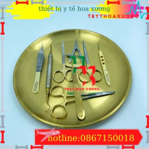 Bộ Dụng Cụ Nhấn Mí Thẩm Mỹ Cán Vàng Xanh Cao Cấp