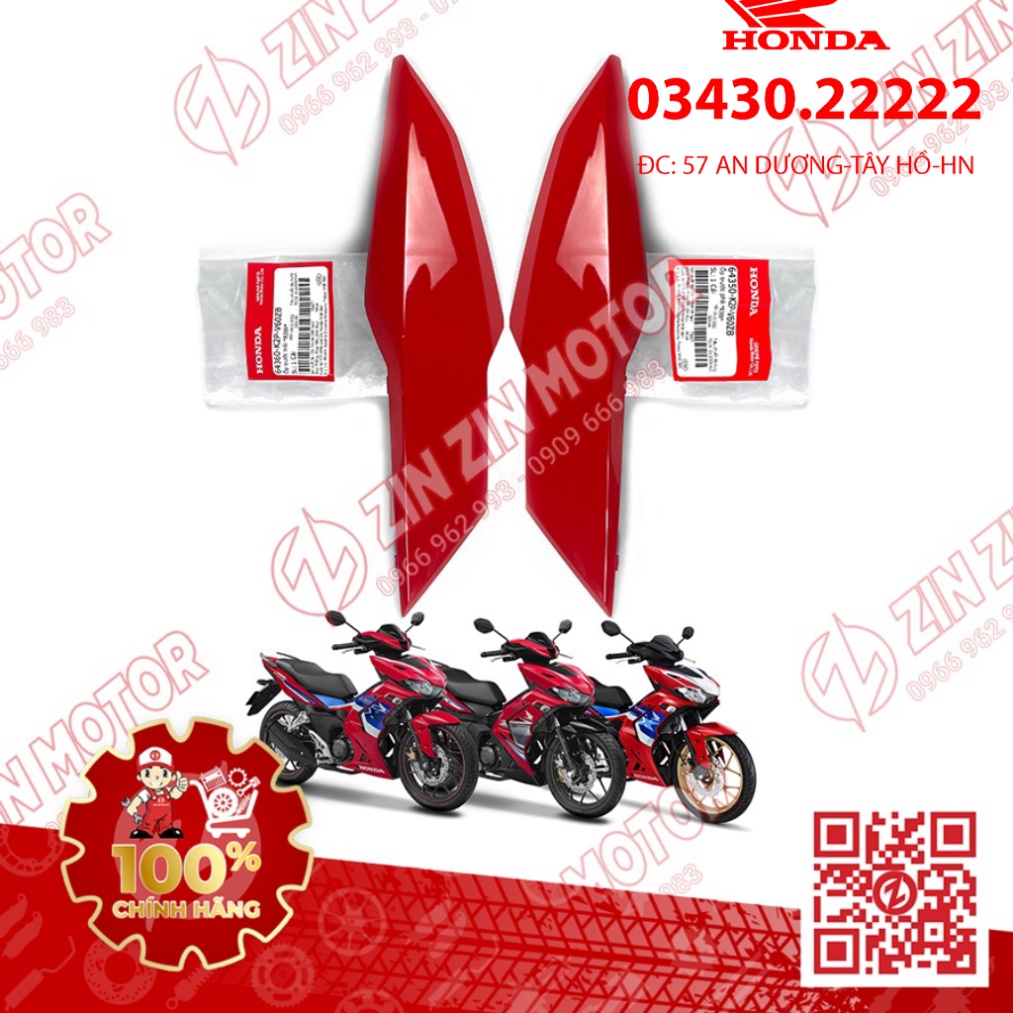Gò Má, Ốp Pha Đèn Trước Winner X V3 2022+ Trái Phải 64360-K2P-V60ZB, 64350-K2P-V60ZB, 64360-K2P-V60ZC, 64350-K