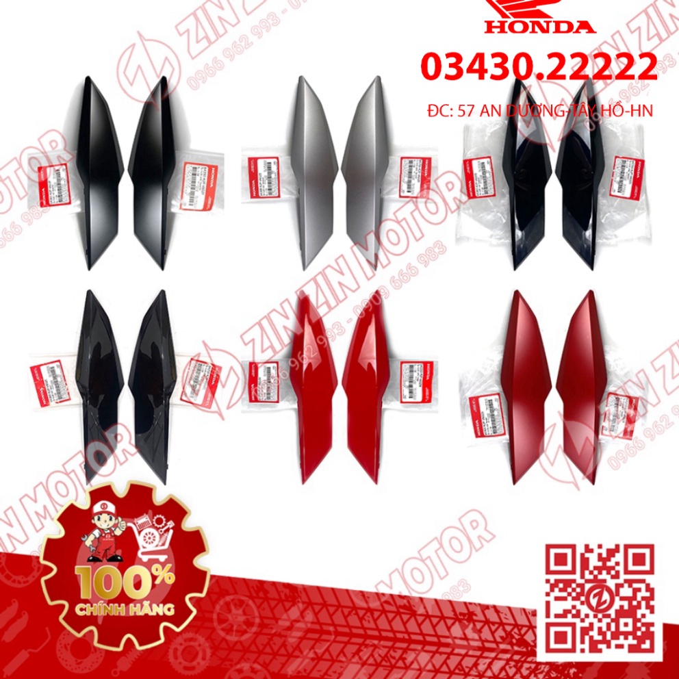 Gò Má, Ốp Pha Đèn Trước Winner X V3 2022+ Trái Phải 64360-K2P-V60ZB, 64350-K2P-V60ZB, 64360-K2P-V60ZC, 64350-K