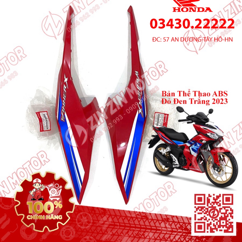 Ốp Hông Sườn, Bụng Sau Winner X V3 2022+ Trái Phải 64450-K2P-V70ZC, 64400-K2P-V70ZC, 64450-K2P-V70ZA, 64400-K2