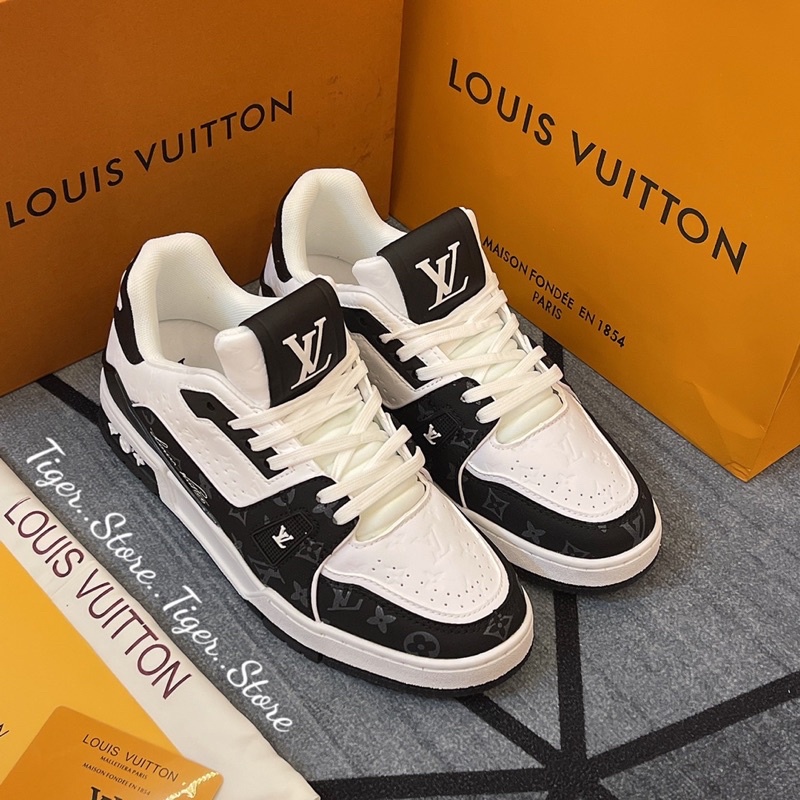 GIÀY LV #54BLACK WHITE LAI AU SC