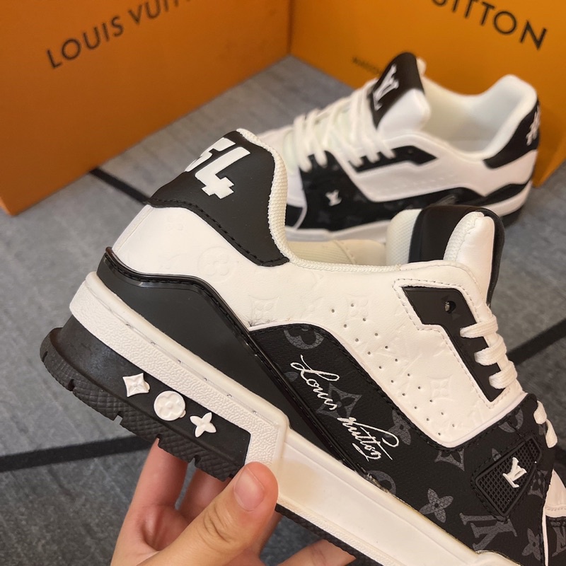 GIÀY LV #54BLACK WHITE LAI AU SC