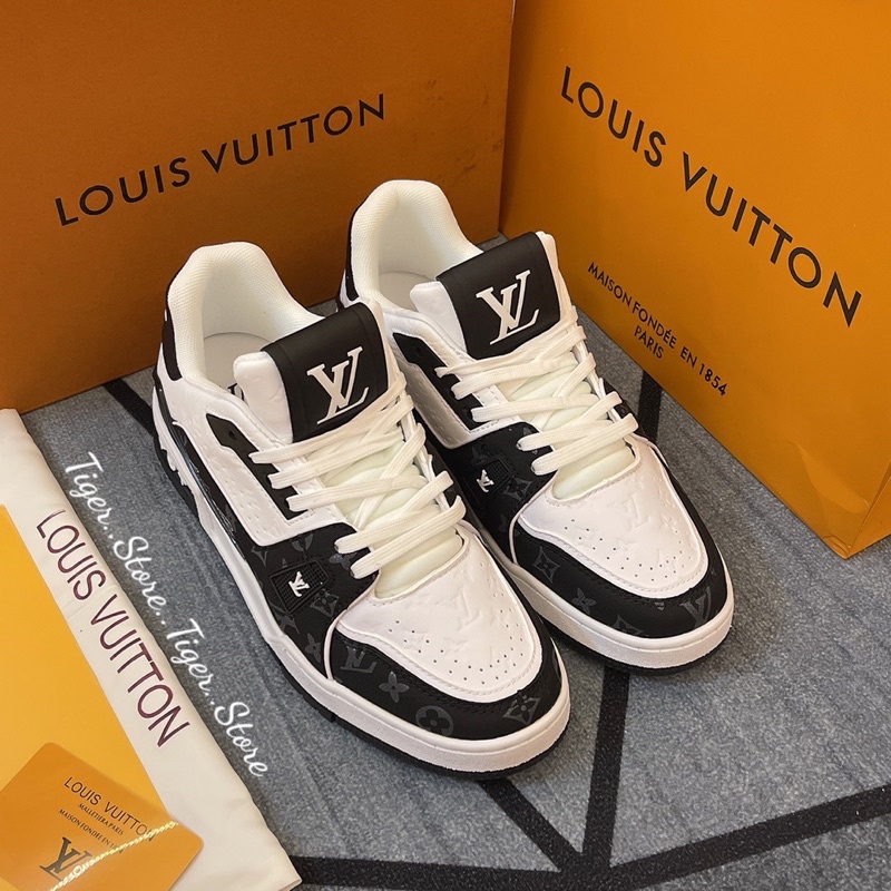 GIÀY LV #54BLACK WHITE LAI AU SC