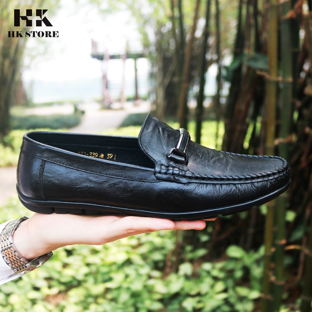 Giày mọi nam da bò NaPan nhập khẩu - hàng cao cấp êm chân, mềm mại dễ sử dụng - bảo hành 12 tháng