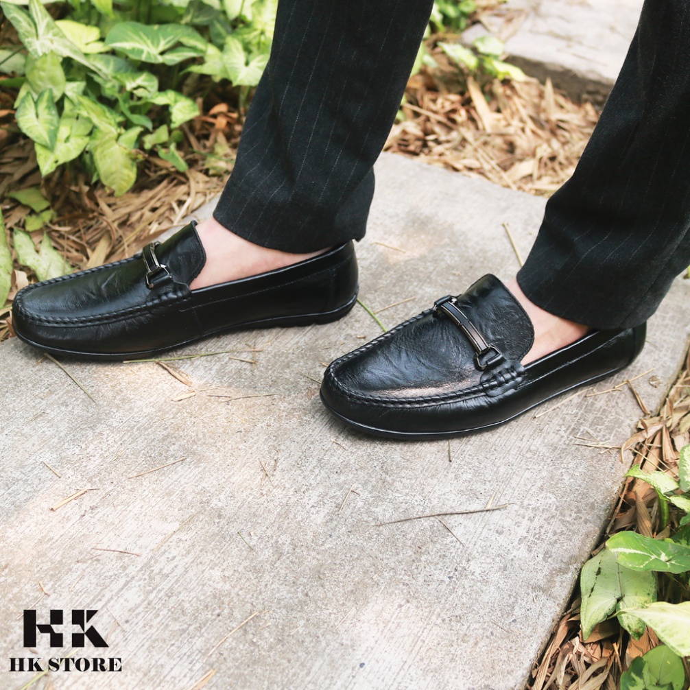 Giày mọi nam da bò NaPan nhập khẩu - hàng cao cấp êm chân, mềm mại dễ sử dụng - bảo hành 12 tháng