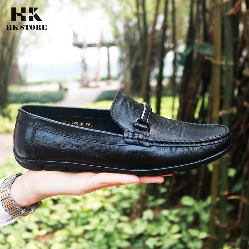 Giày lười nam da bò napan nhập khẩu - hàng cao cấp êm chân, mềm mại dễ sử dụng - bảo hành 12 tháng