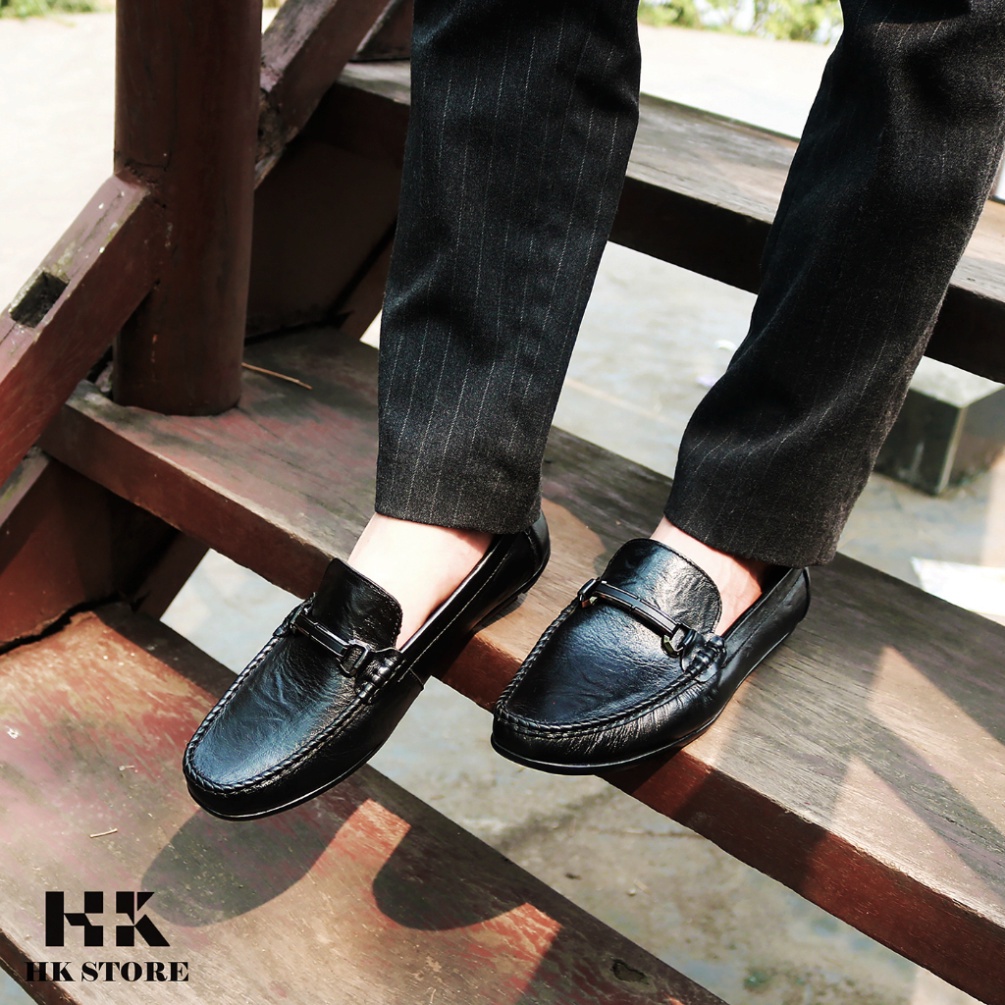 Giày lười nam da bò napan nhập khẩu - hàng cao cấp êm chân, mềm mại dễ sử dụng - bảo hành 12 tháng