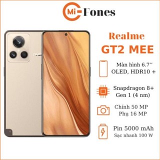Điện thoại Realme GT2 Master Explorer Edition ,chip Snapdragon 8+ Gen 1, Hàng Chính Hãng , Bảo Hành 12 Tháng .