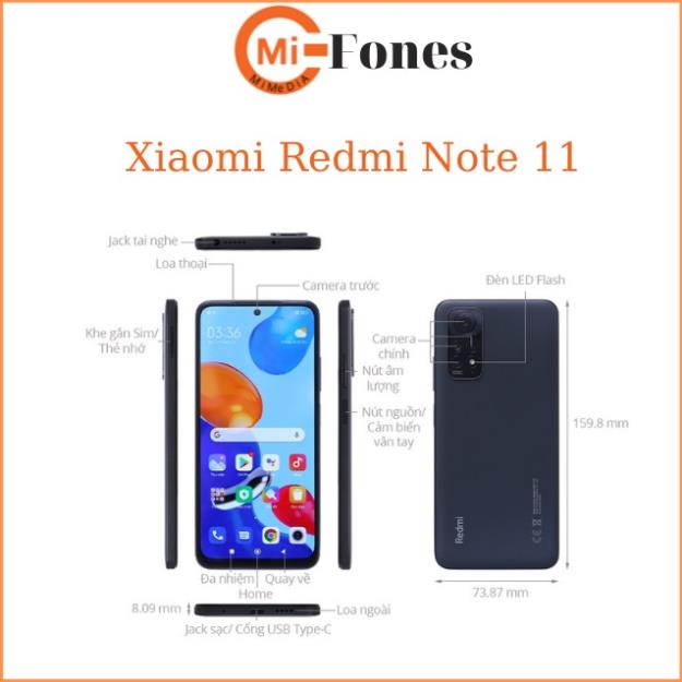 Điện thoại xiaomi Redmi Note 11 4G Hàng Chính Hãng Mới NGuyên Seal FullBox . | BigBuy360 - bigbuy360.vn