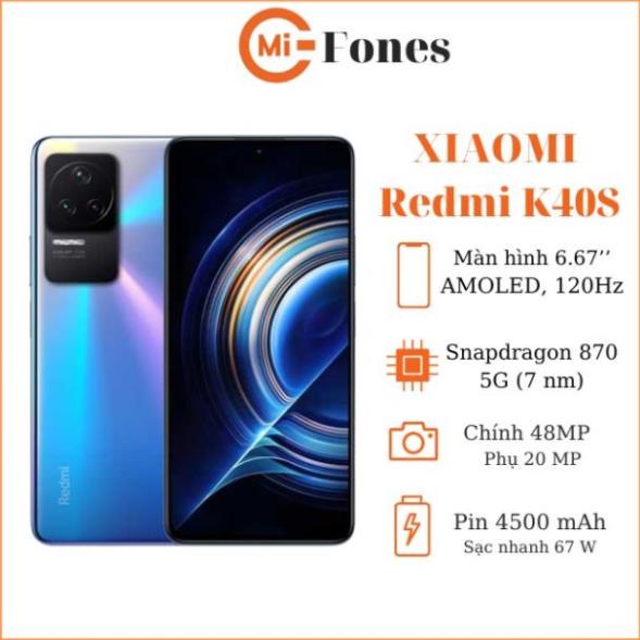 Điện thoại Redmi K40S màn hình AMOLED E4, chip Snapdragon 870 , sạc nhanh 67w Chính Hãng Mới Nguyên Seal . | BigBuy360 - bigbuy360.vn