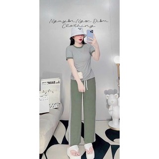 Set bộ thun quần dài sọc ( kèm hình thật )