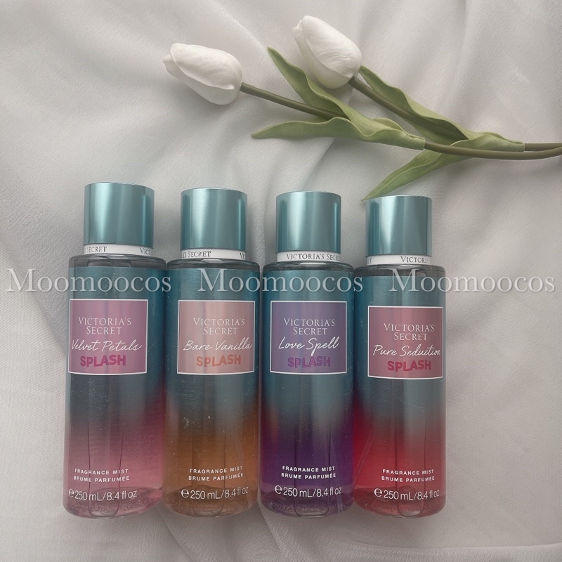 - Xịt Thơm Victoria’s Secret Body Mist Velvet Petals Splash Pure Seduction Splash Love Spell Splash