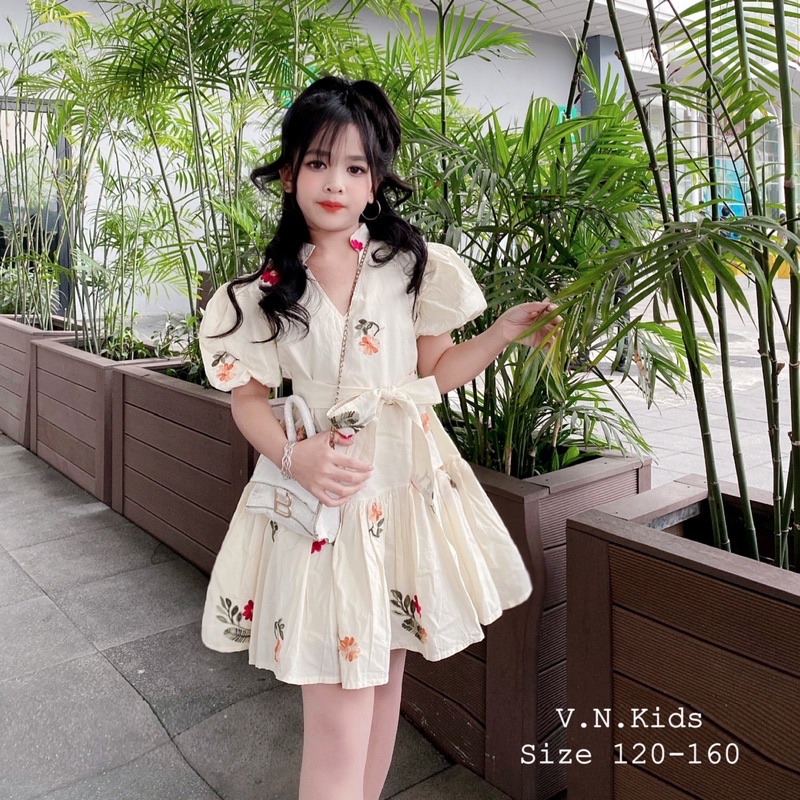 Váy hoa đuôi cá cho Bé đi chơi,đi biển size đại 17kg-40kg