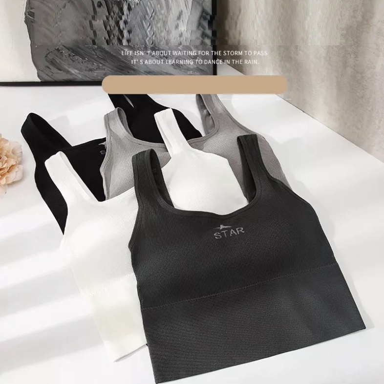 Áo Bra Thun Gân Tăm Lưng Khoét Chữ V Thời Trang PT Lady BRA 810 chic