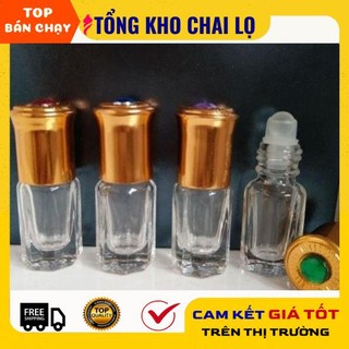 [3ml,6ml,12ml] Vỏ lọ bi lăn Dubai / chai lọ chiết mỹ phẩm [giá sỉ tận gốc]