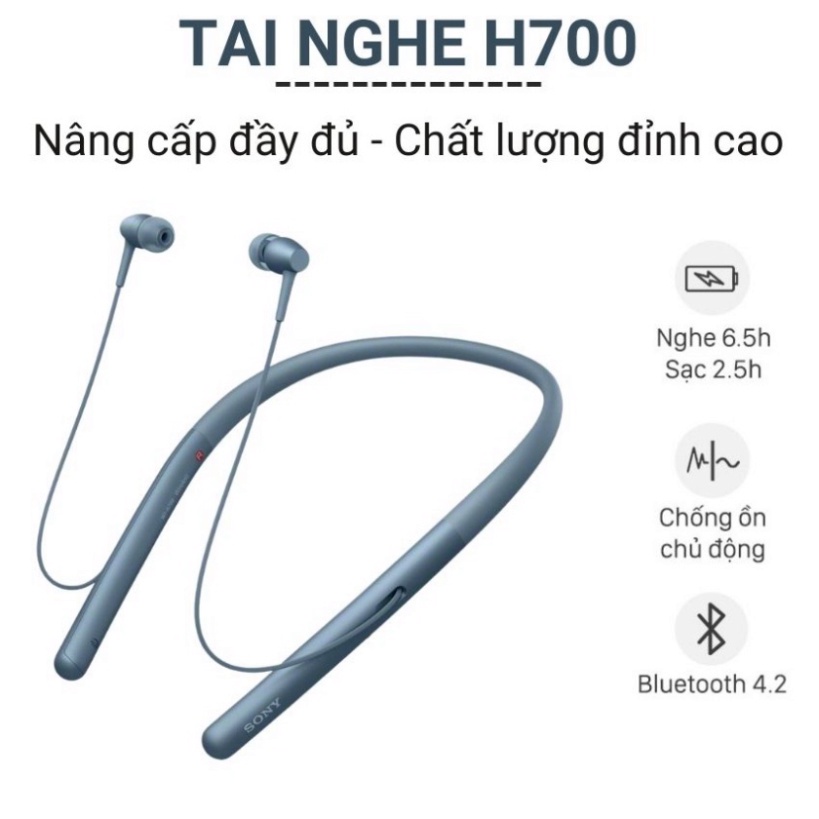 Tai nghe Bluetooth H700 sport kháng nước chống ồn, tai nghe sony hỗ trợ thẻ nhớ pin trâu âm thanh bass đỉnh cao Angola f