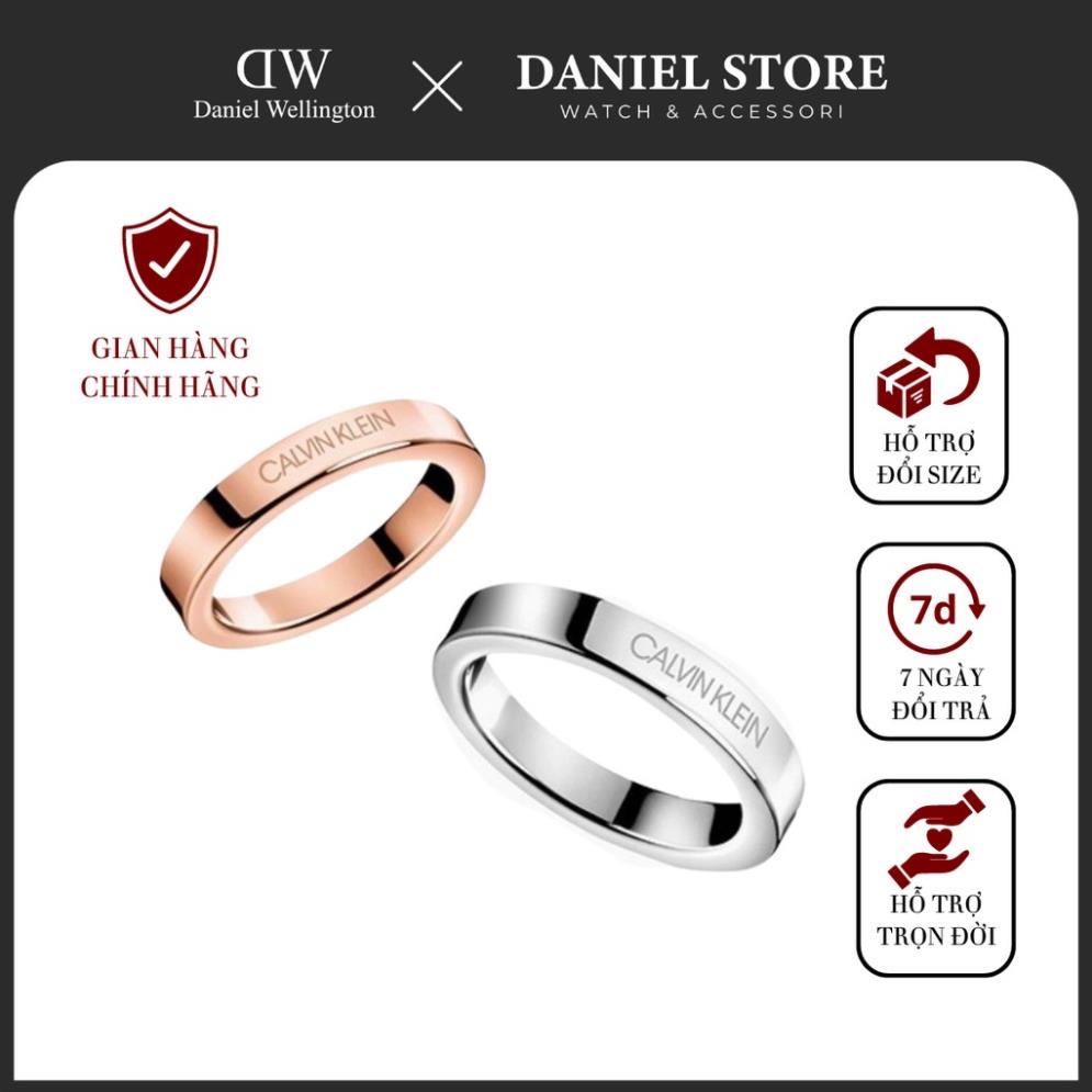Nhẫn Cặp đôi Calvin Klein Hook Rose Gold Ring - Nhẫn CK Authentic, Thẻ Tag, Bill Check Code - Daniel Watch
