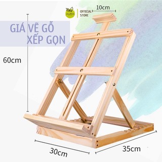 Giá vẽ gỗ xếp gọn