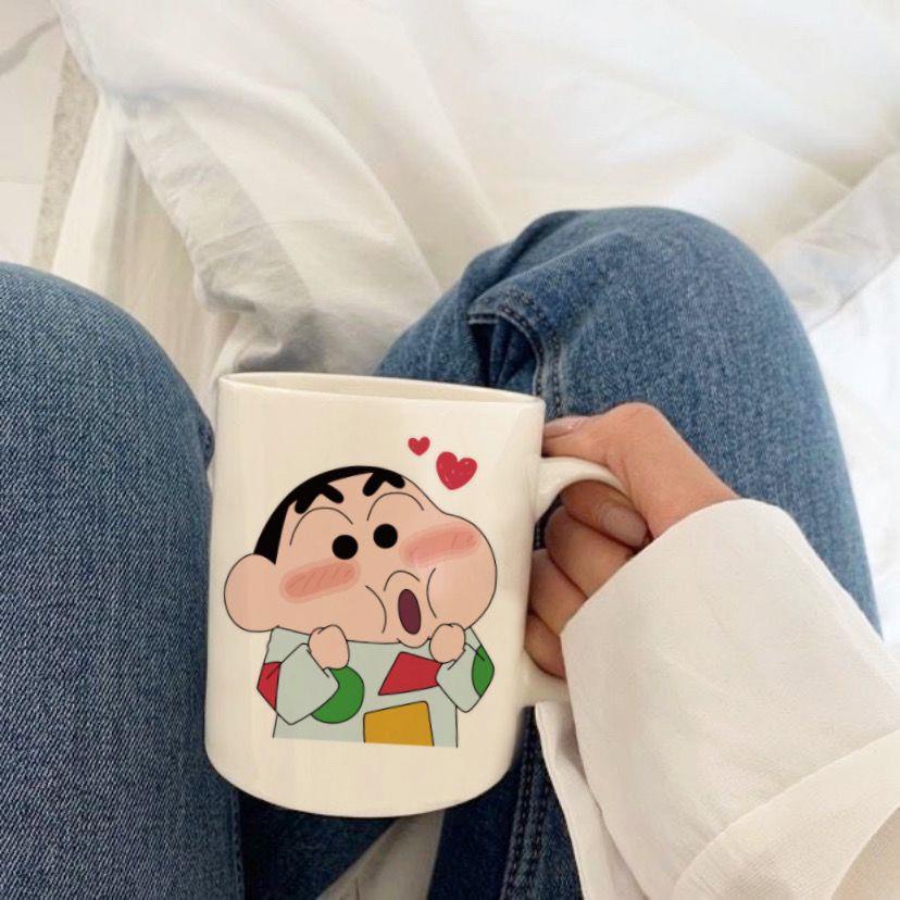 Cốc Sứ Uống Cà Phê In Hoạt Hình Cậu Bé Bút Chì Shin-Chan Kiểu Hàn Quốc Dễ Thương Shin – Cậu bé bút chì