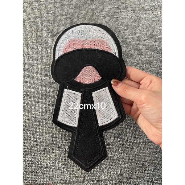 Patch vải ủi nhiệt hình thêu người clavat