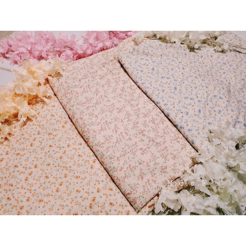 Vải Voan tằm hoa sao nhí