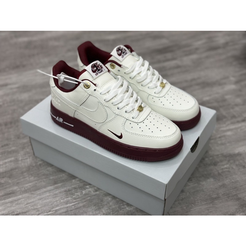 Giày Af1 Đế Đỏ Mận | SC Quality | Full Box