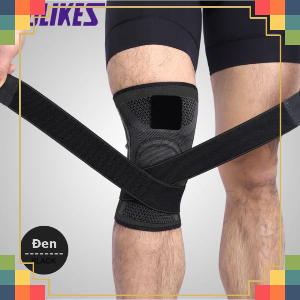 Bó gối Sport thời thượng xịn Aolikes HX-7720 Xỏ gối hỗ trợ lực 7720 Băng gối co dãn đàn hồi quấn chở che đầu gối vntkx