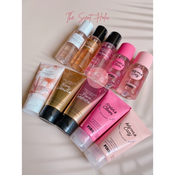 MINI MIST / LOTION - PINK / Victoria’s Secret Cool Bright Light Happy Fresh Clean Warm&Cozy