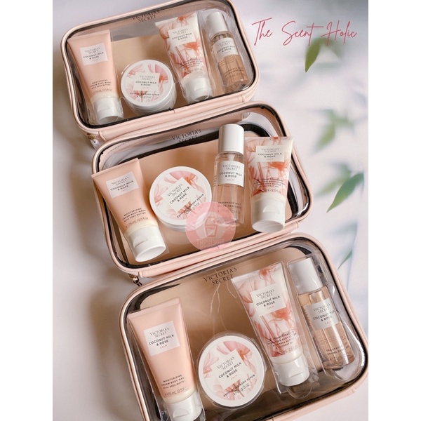 Bộ quà tặng 4 món Coconut Milk & Rose Victoria’s Secret kèm túi