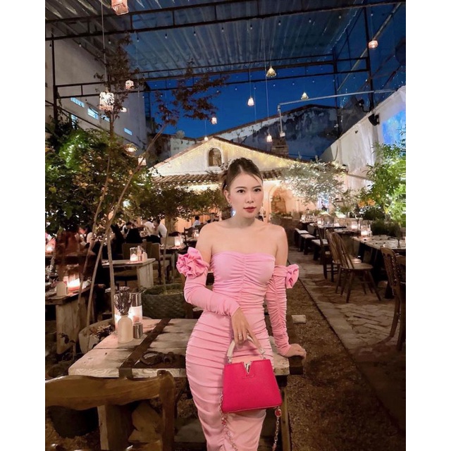 Túi xách nữ cao cấp LV CAPU bản mini sz21cm da bò phụ kiện sáng bóng