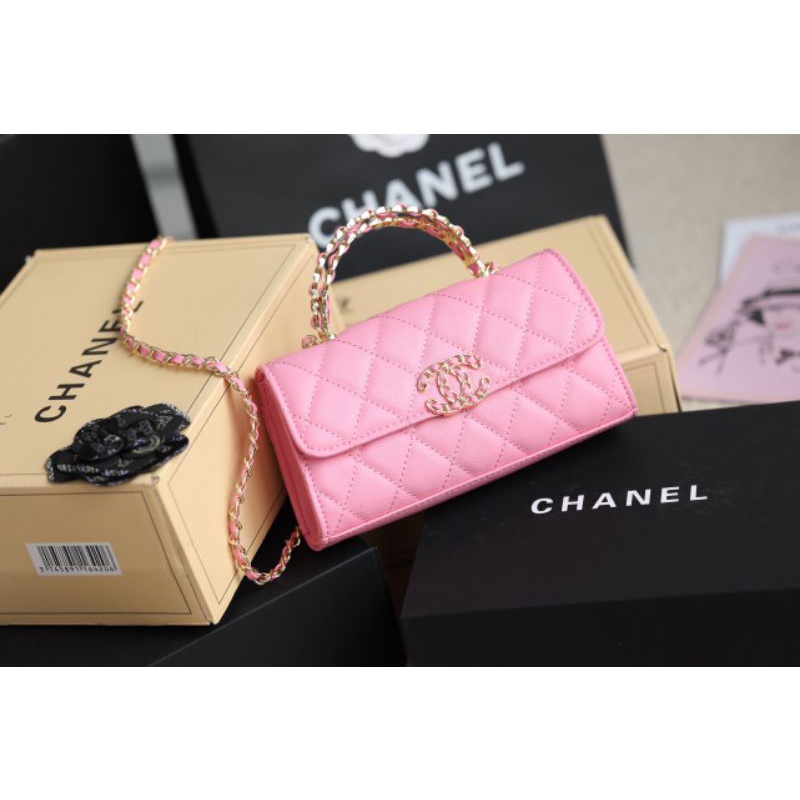 Túi xách nữ C.N Top da caviar sz20cm siêu đẹp form cực xinh xắn full 2box