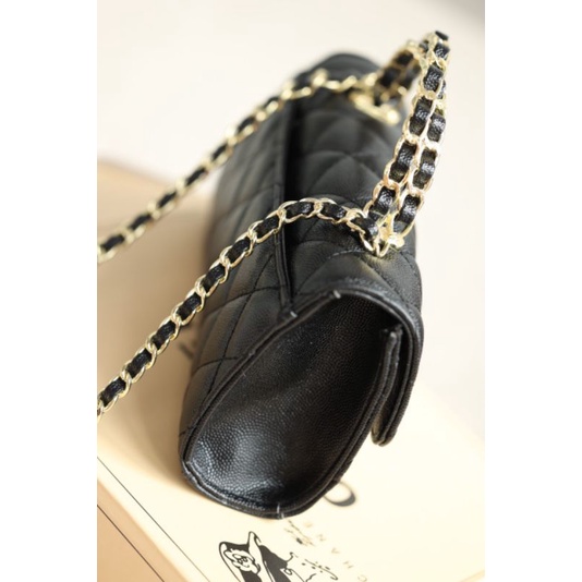 Túi xách nữ C.N Top da caviar sz20cm siêu đẹp form cực xinh xắn full 2box