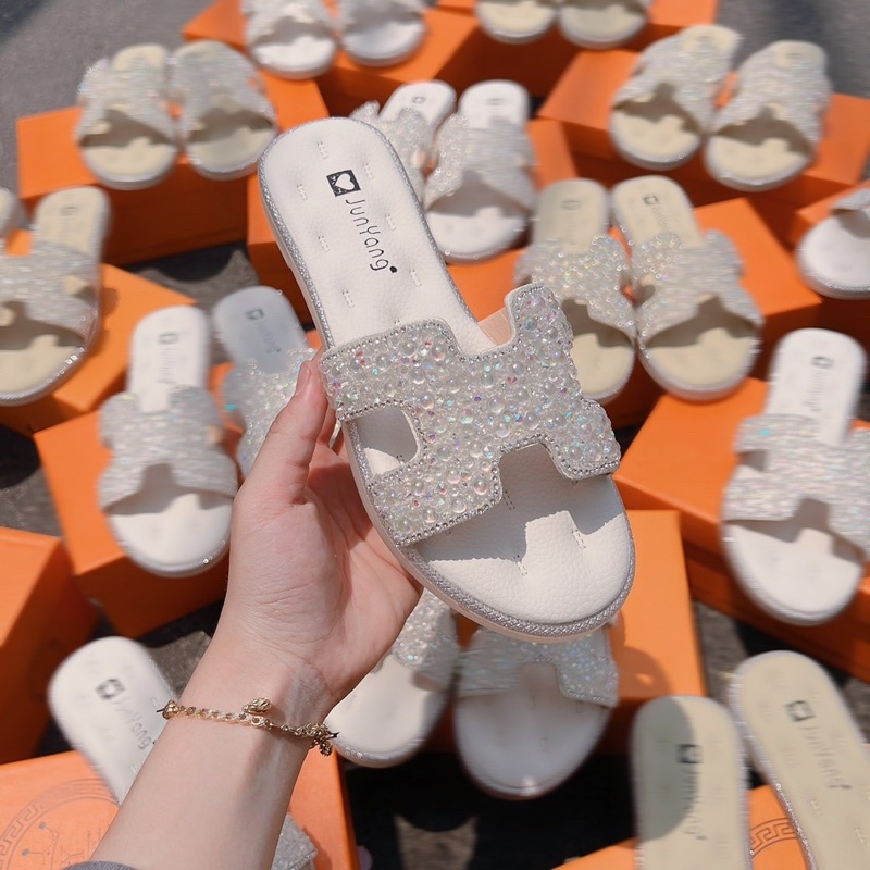 Dép chữ H full đá