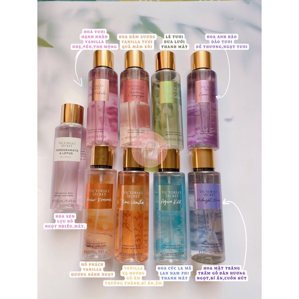 Link 1/1 | Chiết Victoria's Secret Xịt Thơm Nước Hoa Toàn Thân 10ml 33ml 50ml
