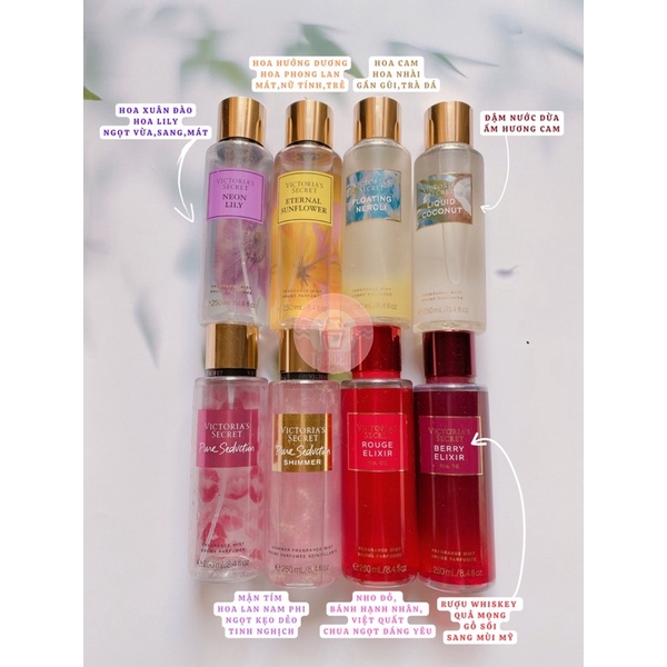 Link 1/1 | Chiết Victoria's Secret Xịt Thơm Nước Hoa Toàn Thân 10ml 33ml 50ml
