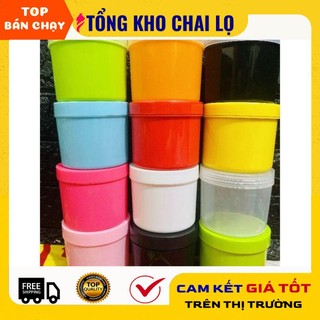 Hủ đựng kem 500g đủ màu/ hủ hấp dầu 500 gam