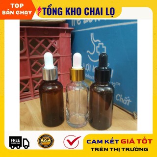 [30ml] Lọ đựng tinh dầu bóp giọt khoen vàng / chai lọ chiết mỹ phẩm [giá sỉ tận gốc]
