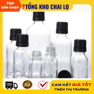 [50ml/100ml] Chai lọ đựng tinh dầu nắp đen nhỏ giọt - chai lọ chiết tinh dầu [giá sỉ tận gốc]