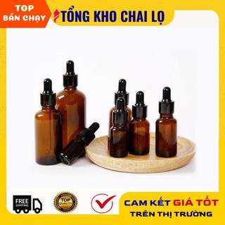 [5ml/10ml] Chai lọ đựng tinh dầu bóp giọt khoen đen / lọ chiết serm / chai lọ chiết mỹ phẩm [giá sỉ tận gốc]