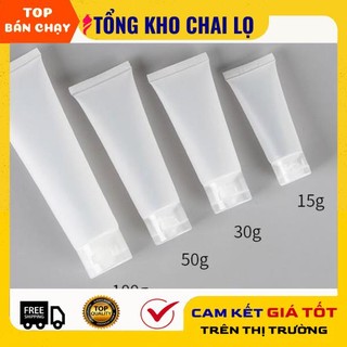 Tuýp (tube) nhựa 15m/20ml mờ/ tuýp chiết mỹ phẩm / chai lọ chiết mỹ phẩm [giá sỉ tận gốc]